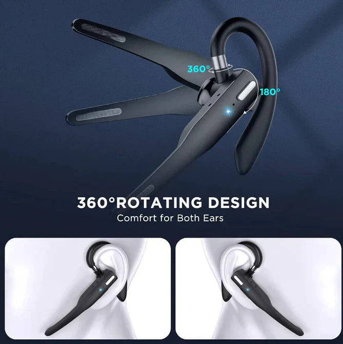 Bluetooth 5.1 Headset – Dual Mic Drahtlos Geräuschunterdrückung