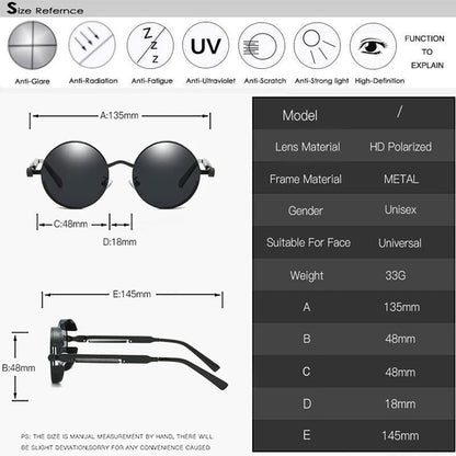Vintage-Sonnenbrille Damen & Herren – Retro Design UV400