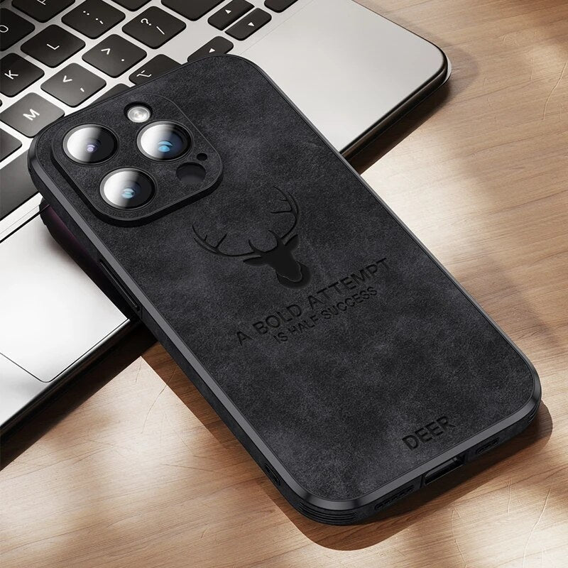 iPhone Hülle Hirschleder – Echtleder & Slim Fit