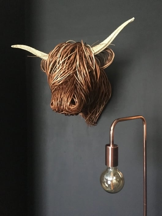 Kuh Wandskulptur – Moderne Wanddeko & Metallkunst