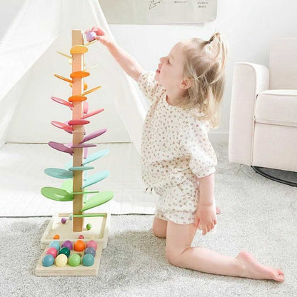 Regenbogen-Murmelturm – Interaktiv & Lernspielzeug für Kinder
