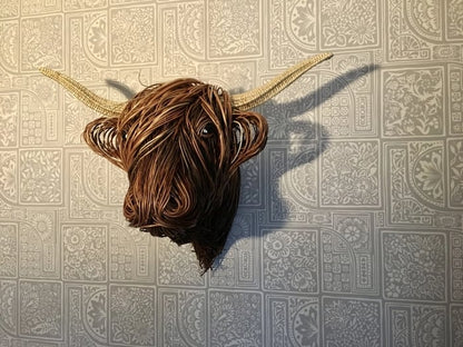 Kuh Wandskulptur – Moderne Wanddeko & Metallkunst