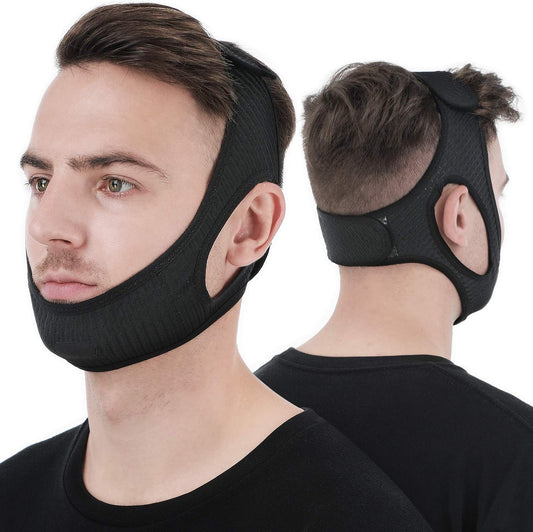 Anti-Schnarch-Kinnband – Schlafapnoe & Komfortables Silikon