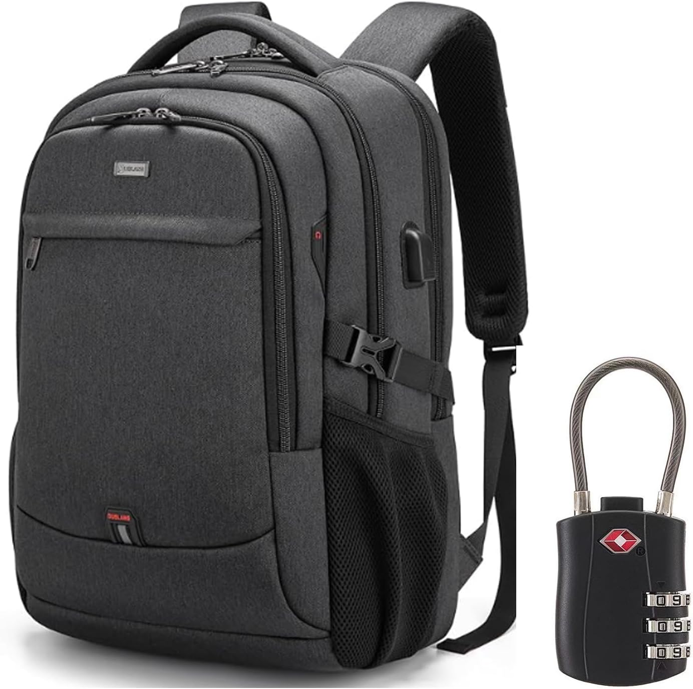 Reise-Laptoprucksack – Wasserdicht & USB-Anschluss Damen Herren