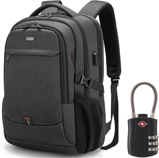 Reise-Laptoprucksack – Wasserdicht & USB-Anschluss Damen Herren