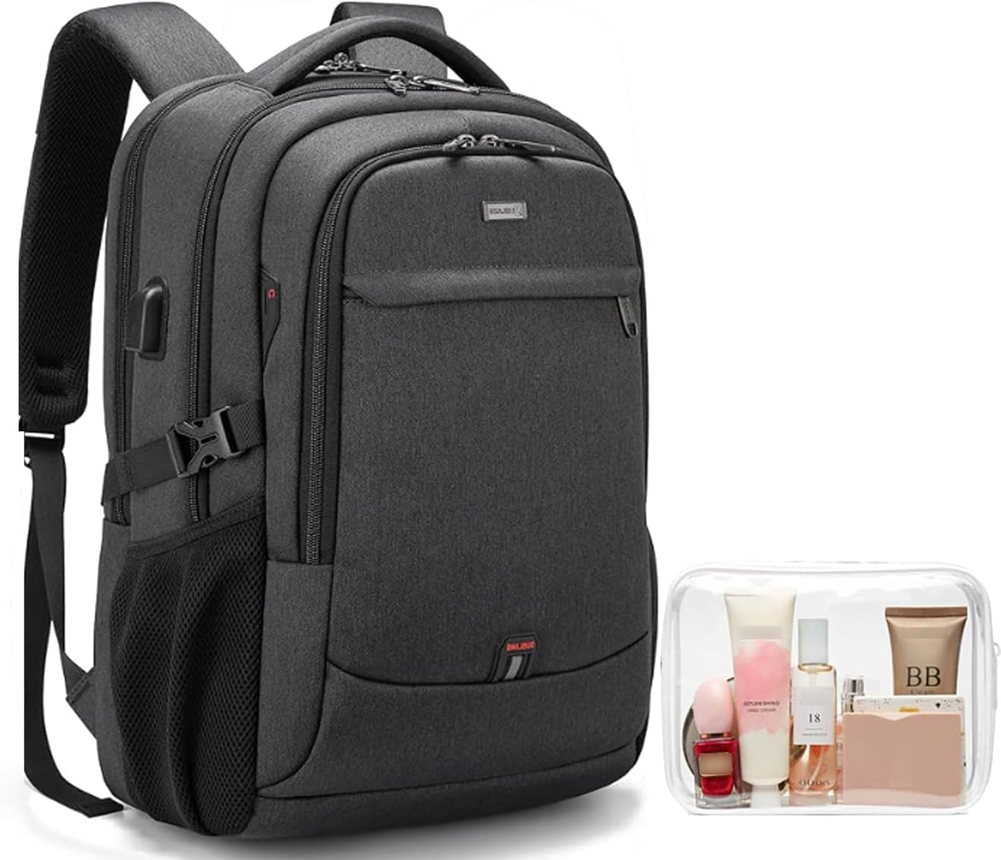 Reise-Laptoprucksack – Wasserdicht & USB-Anschluss Damen Herren
