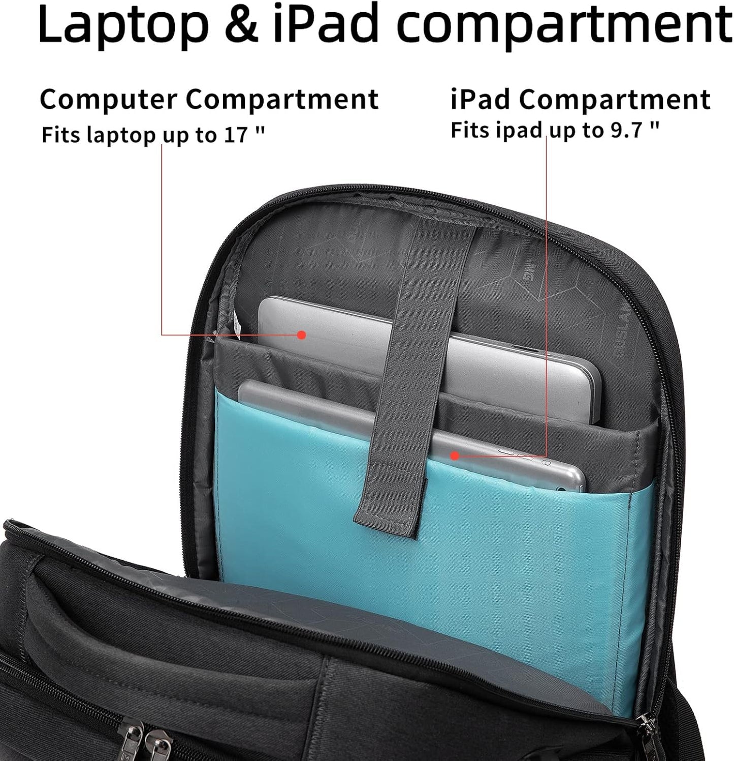 Reise-Laptoprucksack – Wasserdicht & USB-Anschluss Damen Herren