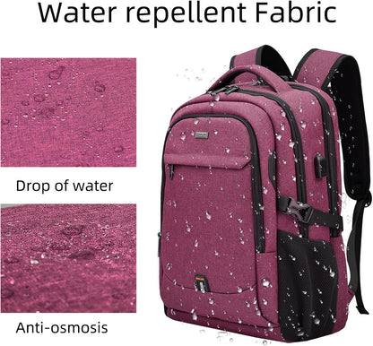 Reise-Laptoprucksack – Wasserdicht & USB-Anschluss Damen Herren