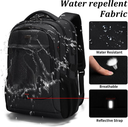 Reise-Laptoprucksack – Wasserdicht & USB-Anschluss Damen Herren