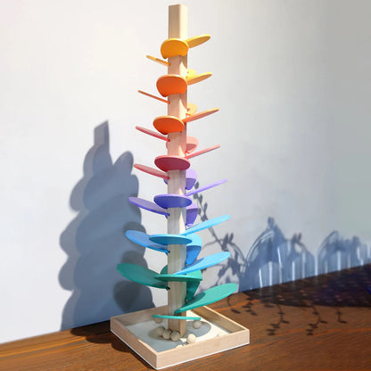 Regenbogen-Murmelturm – Interaktiv & Lernspielzeug für Kinder