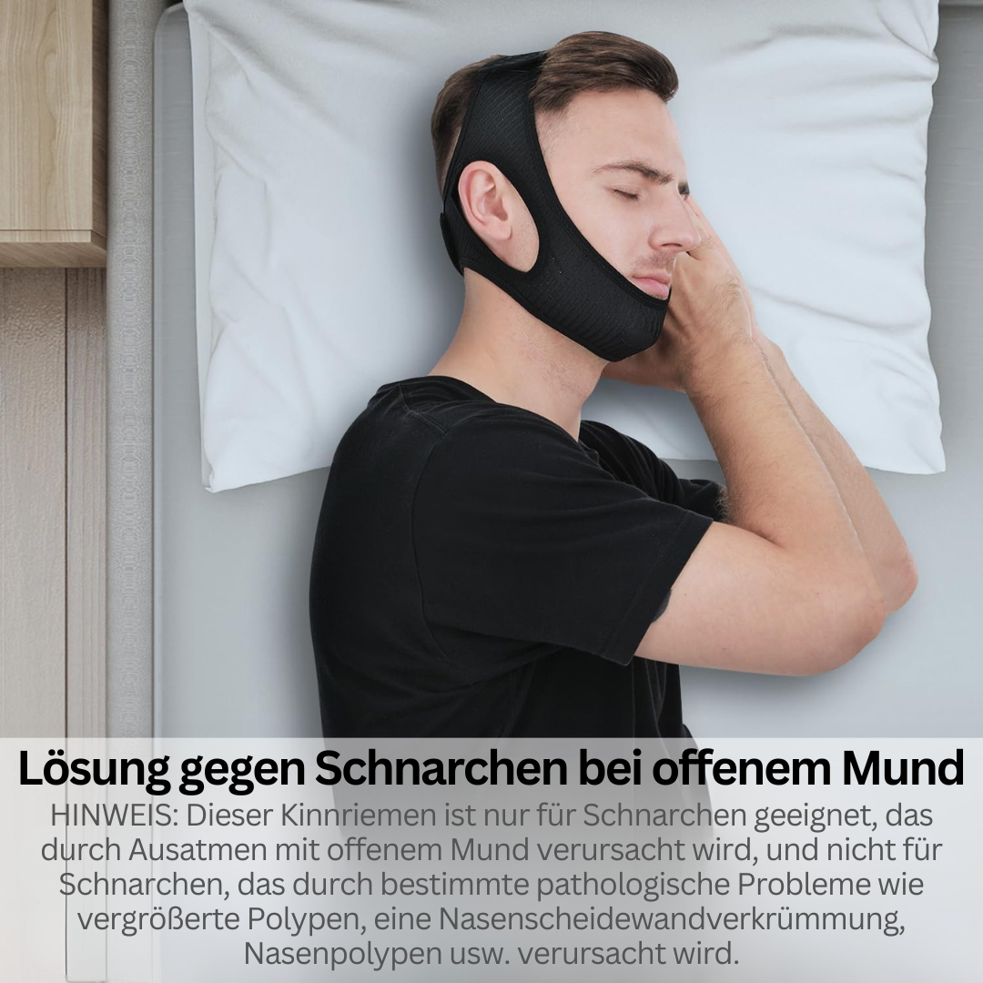 Anti-Schnarch-Kinnband – Schlafapnoe & Komfortables Silikon