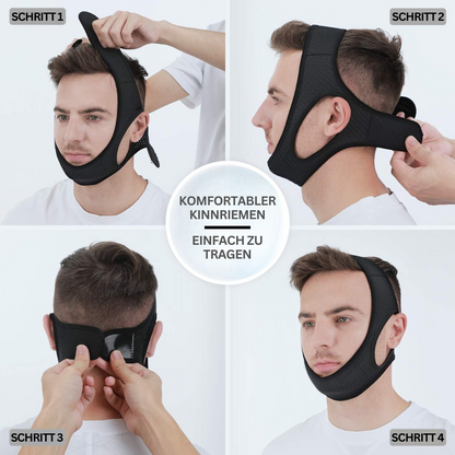 Anti-Schnarch-Kinnband – Schlafapnoe & Komfortables Silikon