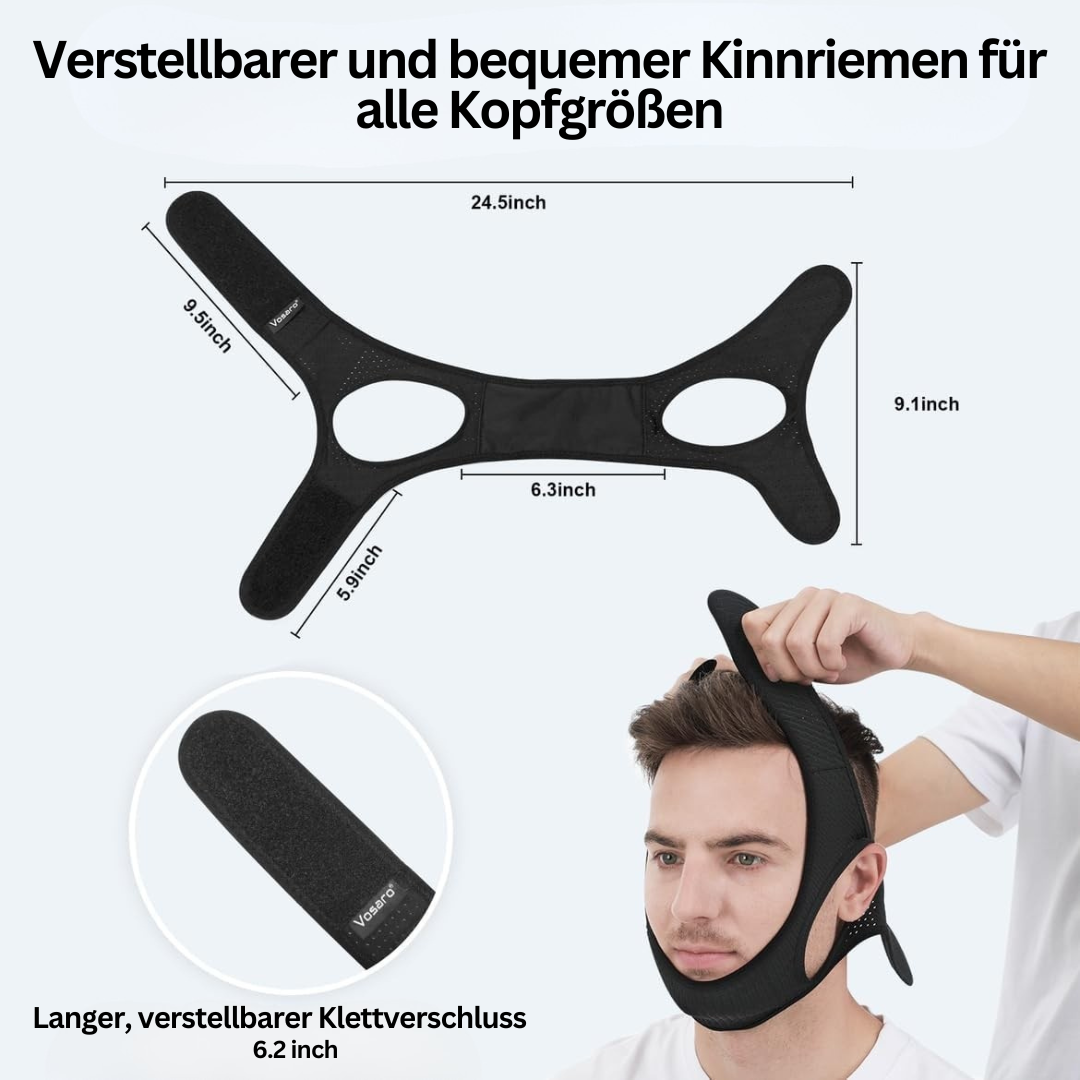 Anti-Schnarch-Kinnband – Schlafapnoe & Komfortables Silikon