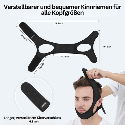 Anti-Schnarch-Kinnband – Schlafapnoe & Komfortables Silikon