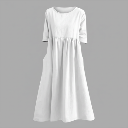 Luftiges Midi Damenkleid | Sommerkleid für Elegante Anlässe