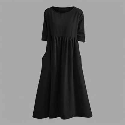 Luftiges Midi Damenkleid | Sommerkleid für Elegante Anlässe