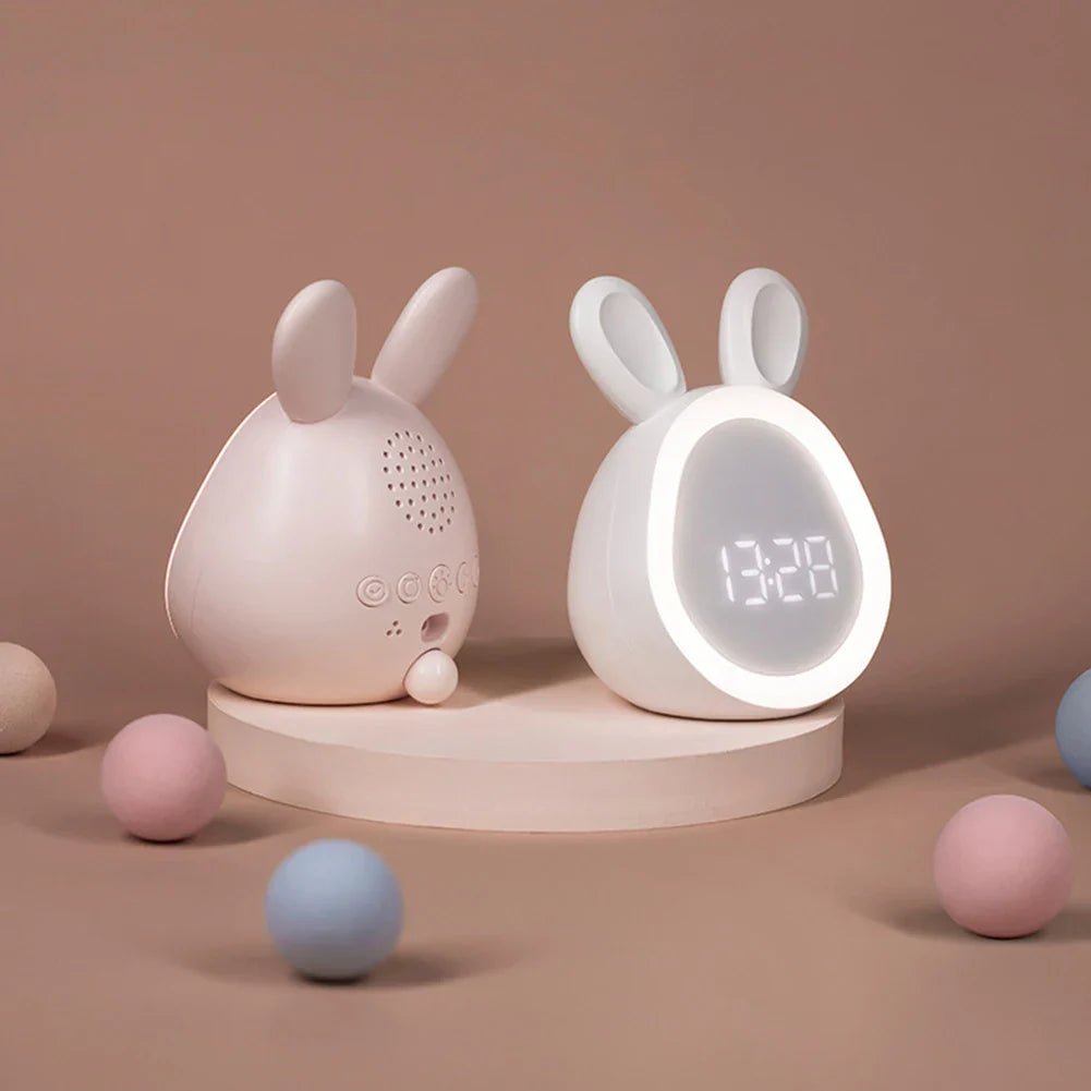 Kinderwecker Kaninchenform – LED Nachtlicht & Kinder Wecker