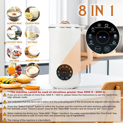 Nussmilchmaker 8-in-1 1000ml – Elektrisch Heiß-Kalt-Funktion