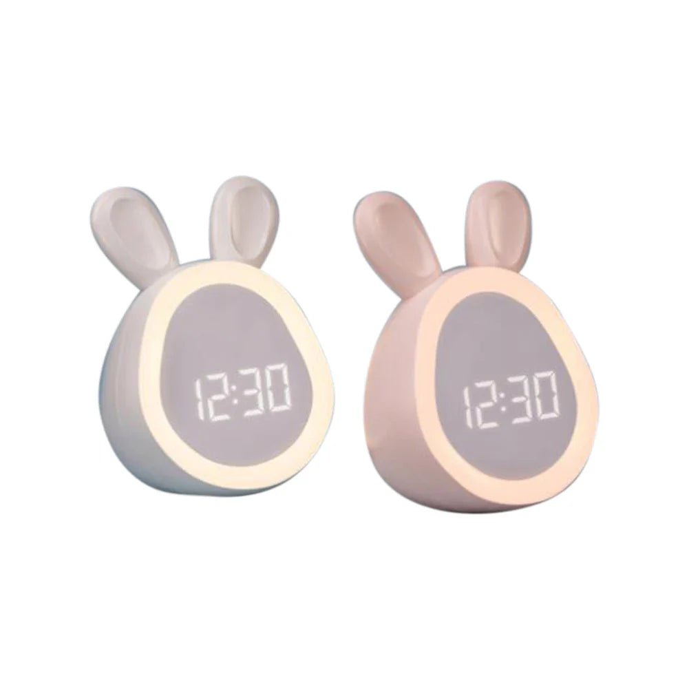Kinderwecker Kaninchenform – LED Nachtlicht & Kinder Wecker