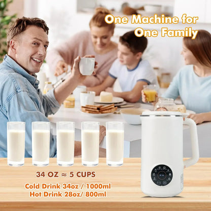 Nussmilchmaker 8-in-1 1000ml – Elektrisch Heiß-Kalt-Funktion