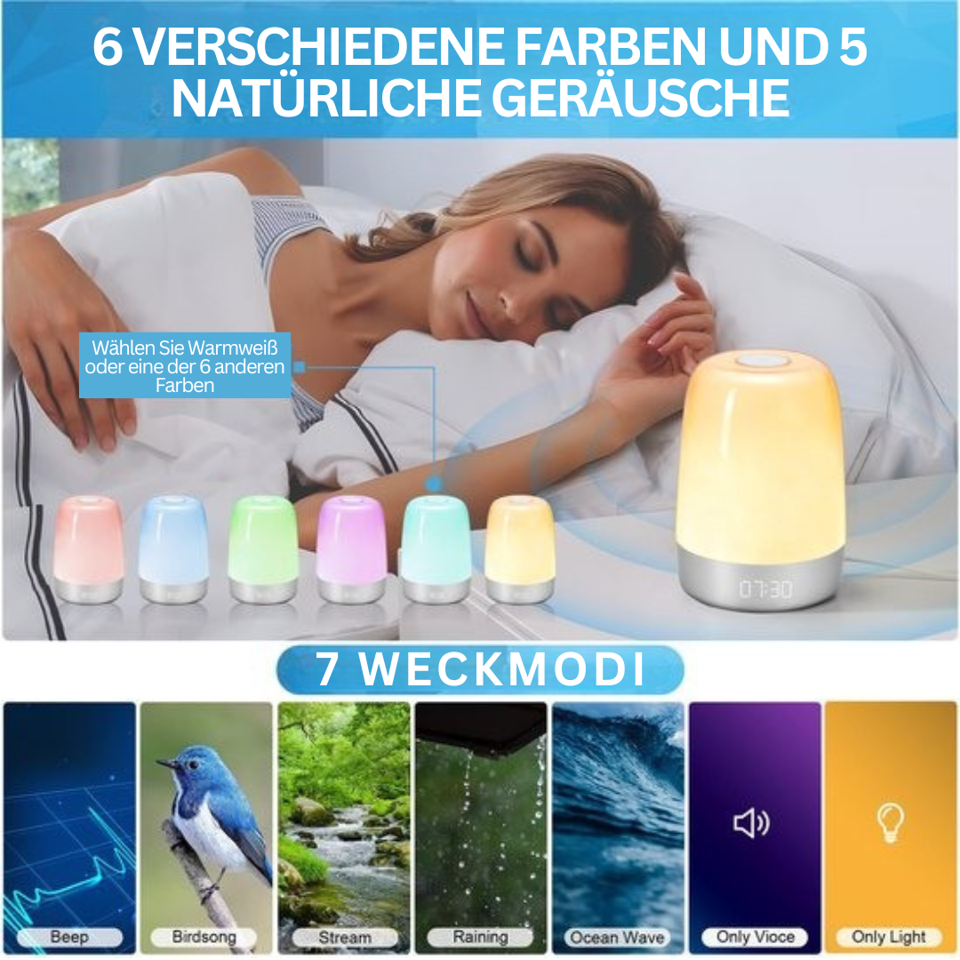 Wake-up-Light – Naturklänge Lichtwecker & Sonnenaufgang Simulation