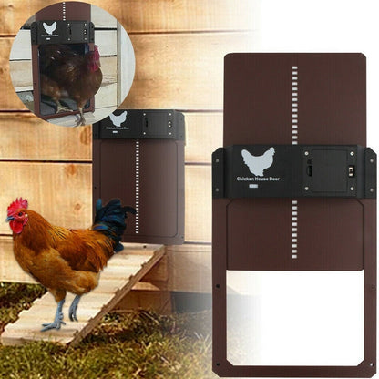 Automatisches Hühnerstall-Türsystem – Zeitschaltuhr & Lichtsensor