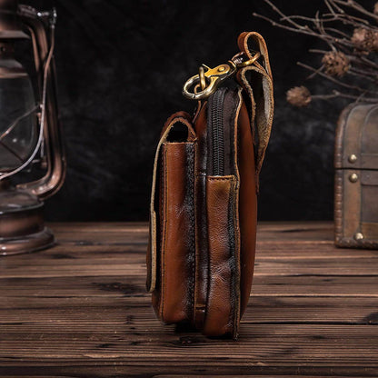 Herren-Gürteltasche Echtleder – Crossbody Robustes Design