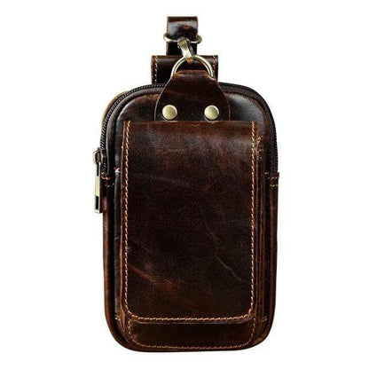 Herren-Gürteltasche Echtleder – Crossbody Robustes Design