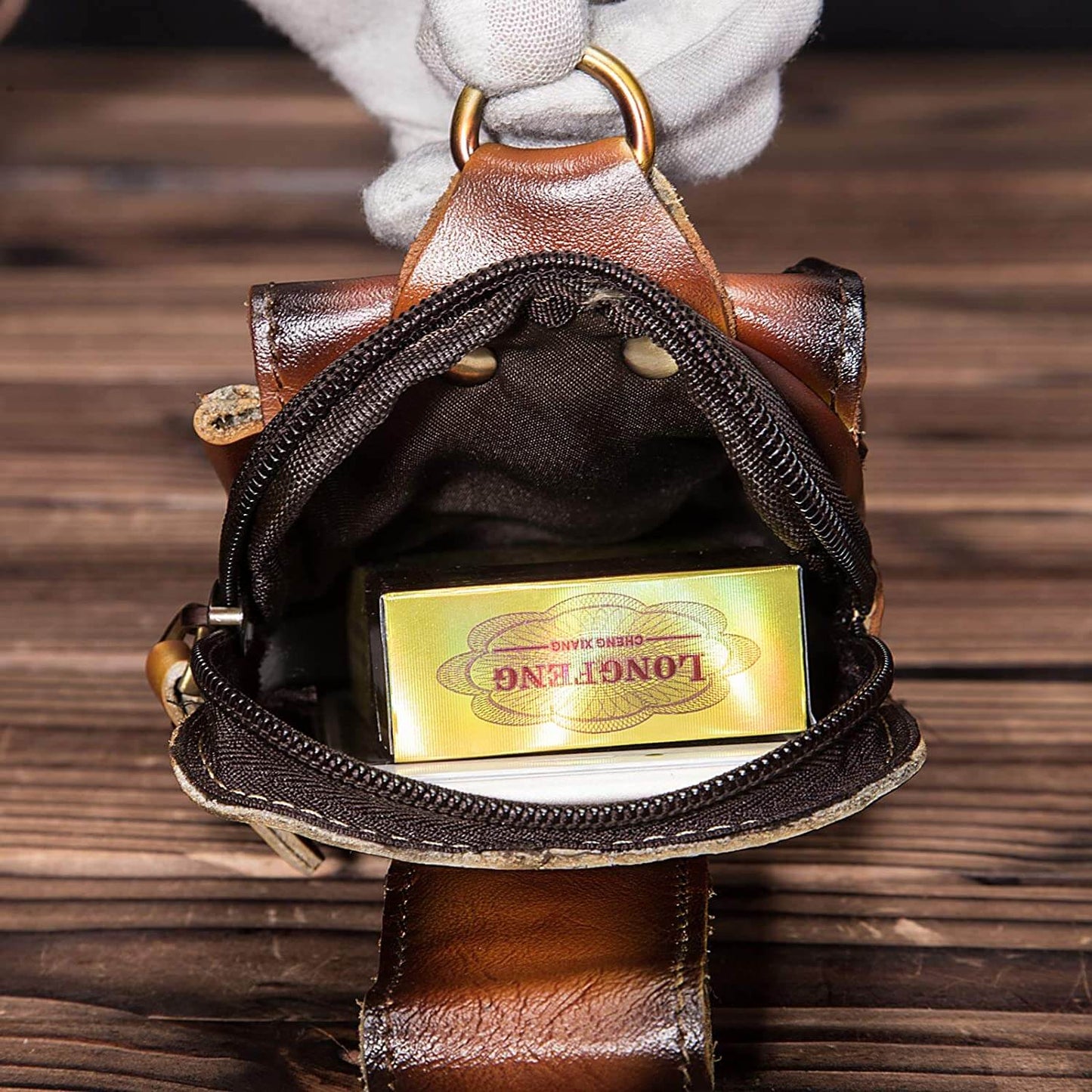 Herren-Gürteltasche Echtleder – Crossbody Robustes Design