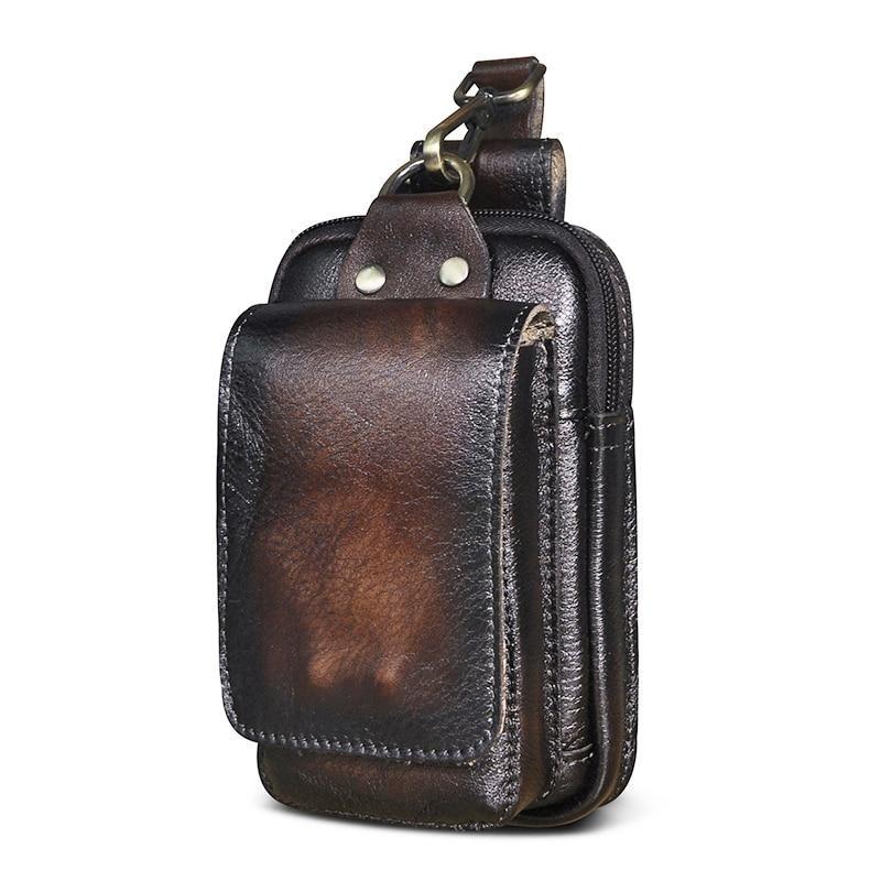 Herren-Gürteltasche Echtleder – Crossbody Robustes Design