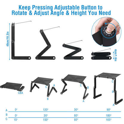 Laptopständer 360° – Ergonomisch Faltbar & Höhenverstellbar