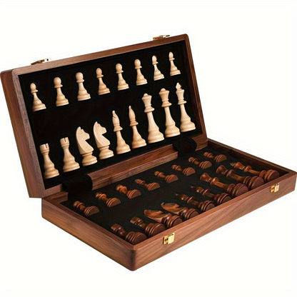 Schachspiel aus Massivholz – Luxus Handarbeit & Komplett-Set