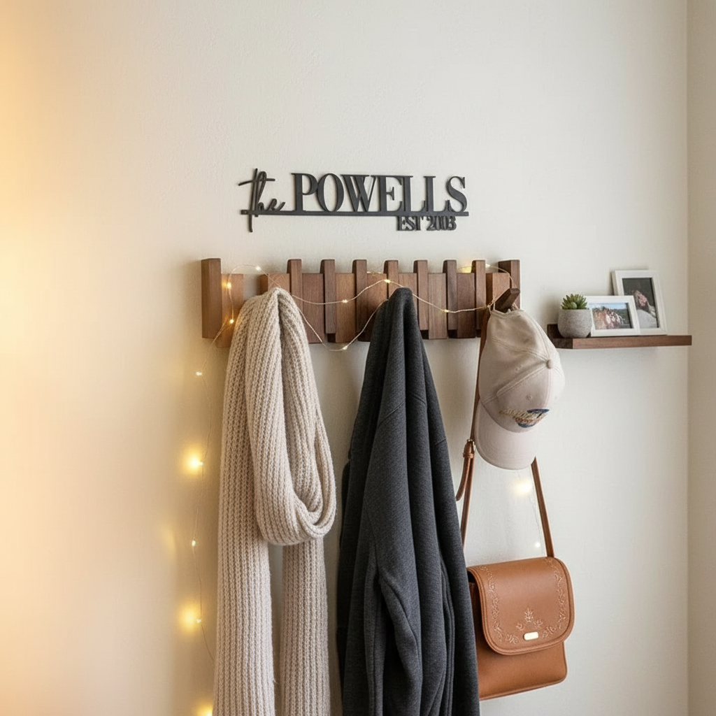 Holz Klaviergarderobe – Freistehend Stilvolles Wohndesign