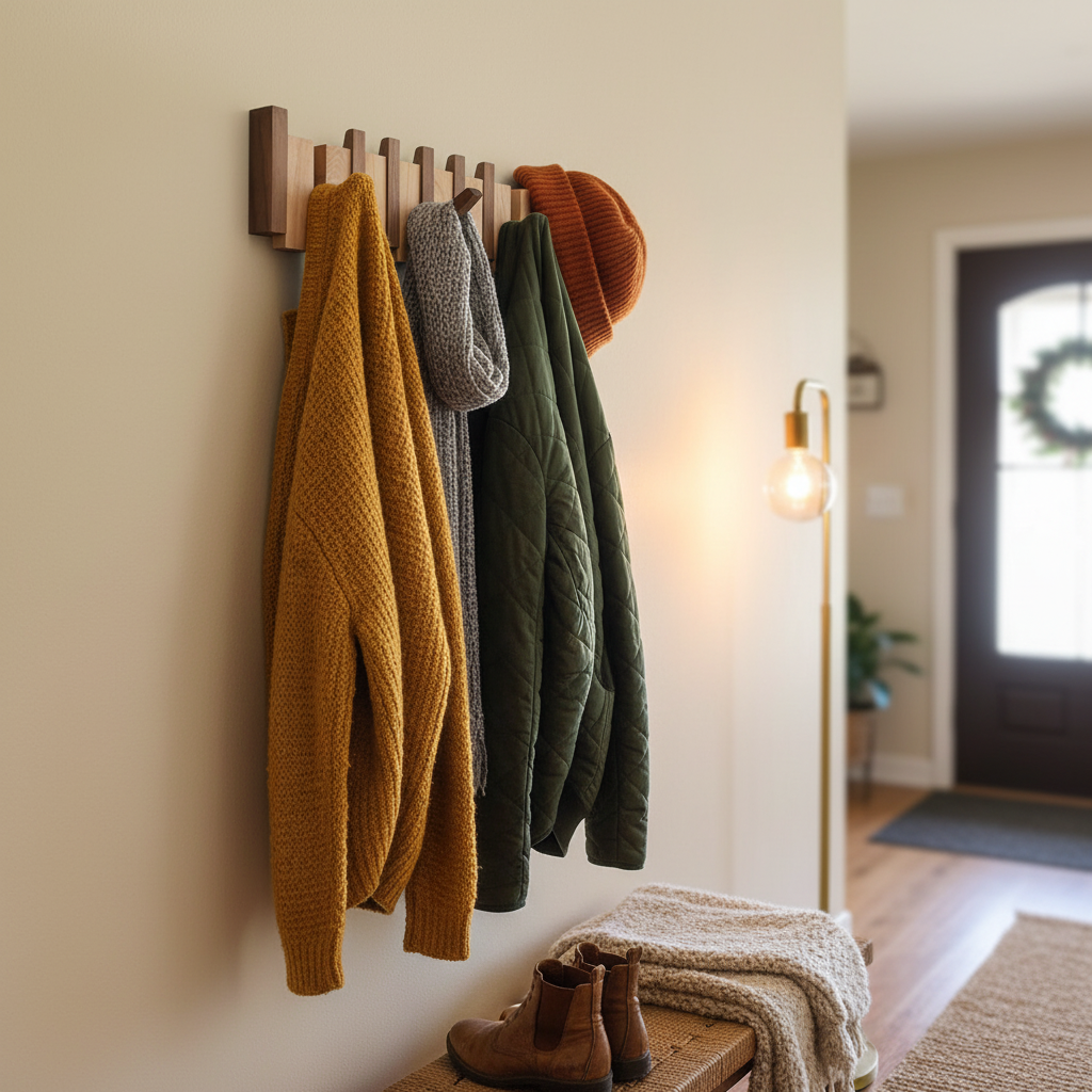 Holz Klaviergarderobe – Freistehend Stilvolles Wohndesign