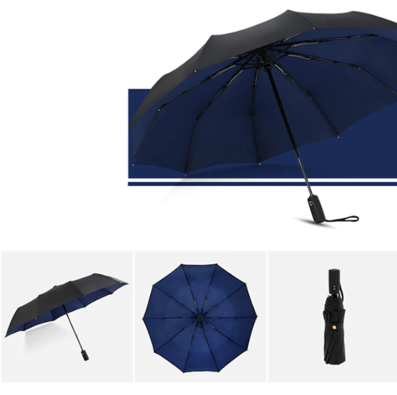 Faltbarer Sturmfester Regenschirm – Windresistent & Kompakt