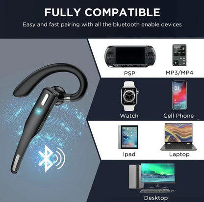 Bluetooth 5.1 Headset – Dual Mic Drahtlos Geräuschunterdrückung